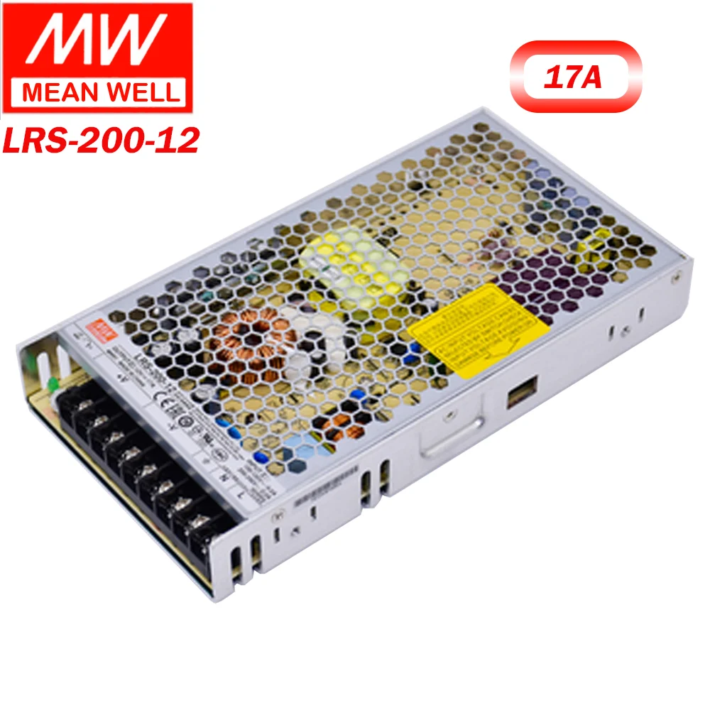 Nguồn LED DC 12V Meanwell LRS-200-12