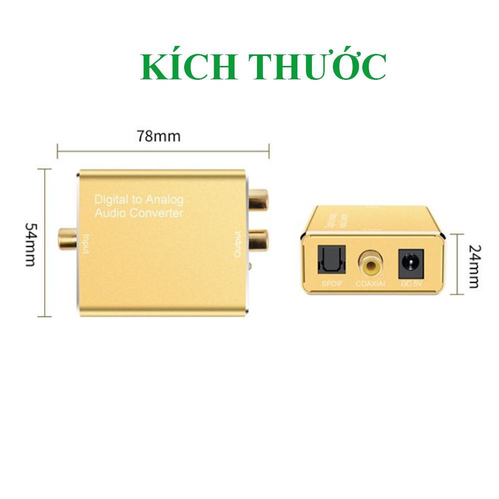 Bộ chuyển đổi âm thanh Quang Optical Coaxial sang AV-RCA Veggieg V-F101
