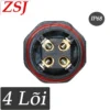 Đầu khớp nối điện chống nước thẳng chữ i IP68 ZSJ L20 - 4 Lõi