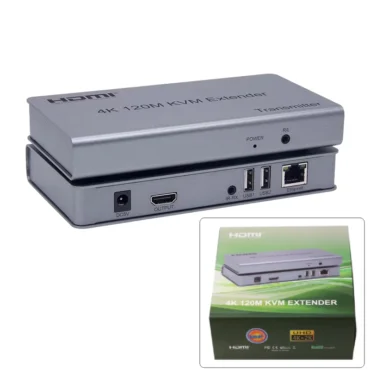 Bộ chuyển đổi HDMI và USB sang cáp mạng 4K 120M KVM Extender
