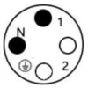 Đầu cút nối dây điện chống nước IP68 chính hãng E-Weichat EW-M25 - 2 Lõi