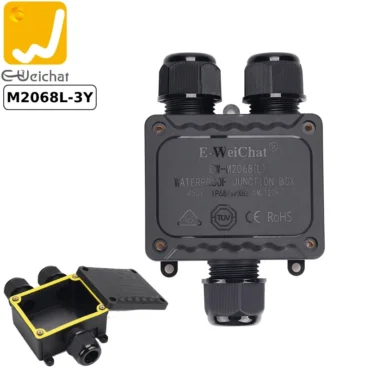 Hộp nối điện chống nước chữ Y IP68 E-Weichat EW-M2068L-3Y