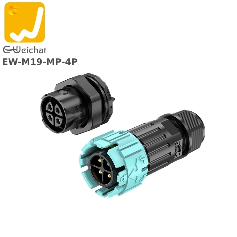 Đầu nối điện chống nước lắp mặt bích E-Weichat EW-M19-MP