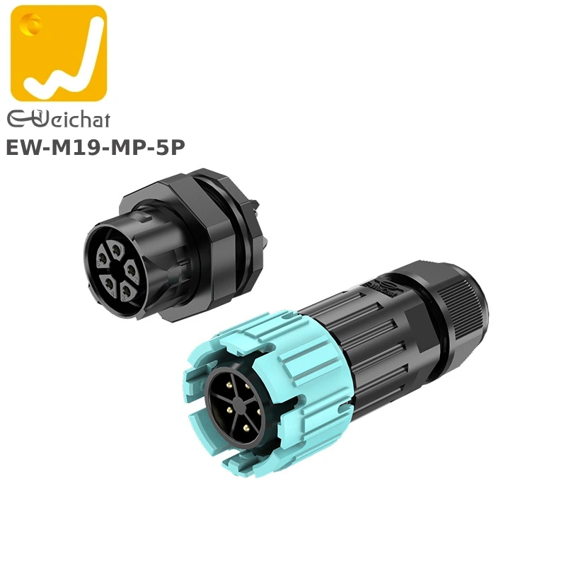 Đầu nối điện chống nước lắp mặt bích E-Weichat EW-M19-MP