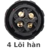 Đầu nối điện chống nước lắp bảng điều khiển chuẩn IP68 chính hãng ZSJ M16-MP - 4 lõi hàn