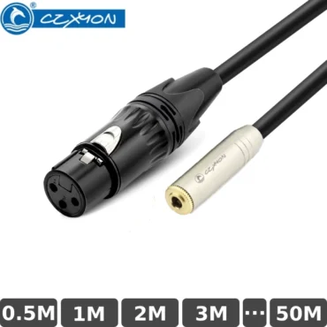 Cáp âm thanh DIY 3.5mm female ra Canon XLR Female CZXYON