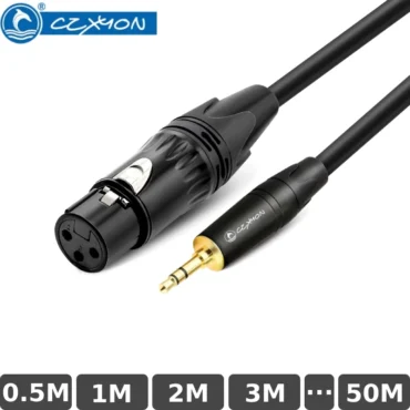 Cáp âm thanh DIY 3.5mm ra Canon XLR Female CZXYON