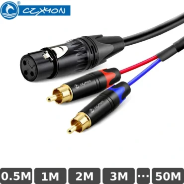 Cáp âm thanh DIY Canon XLR ra 2 RCA CZXYON