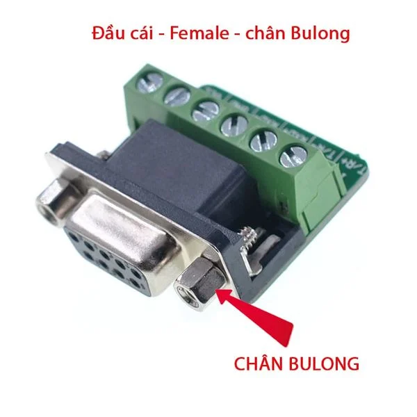 Đầu giắc kết nối đầu cuối cổng COM DB9 sang RS422/485