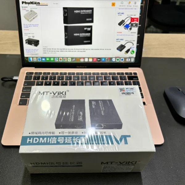 Bộ chuyển đổi HDMI sang mạng Lan 200M IP Extender MT-VIKI MT-ED06 V1