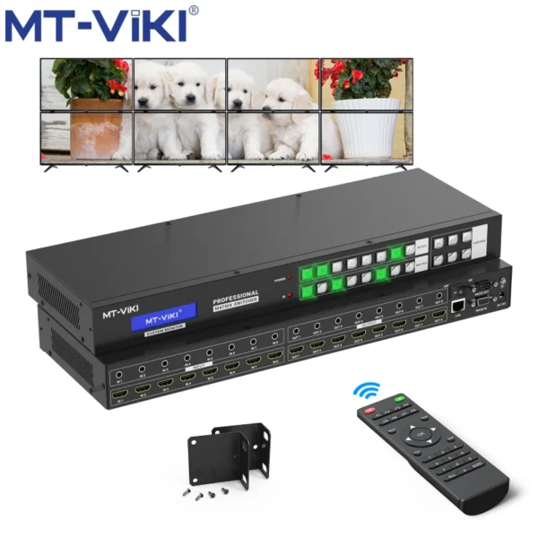 Bộ chia HDMI Ma trận 8x8 MT-ViKi MT-HD88LH - Hỗ trợ 4K30Hz