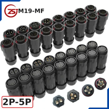 Đầu nối điện chống nước IP68 ZSJ-M19-MF-2P-5P