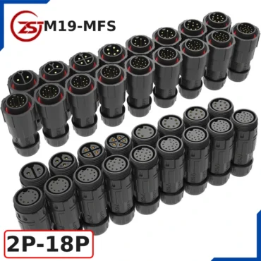 Đầu nối điện chống nước IP68 ZSJ-M19-MFS 2P-18P