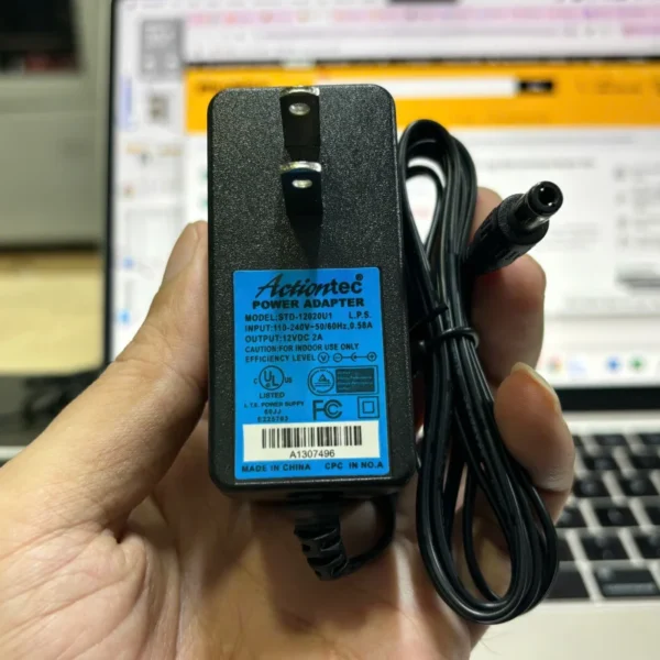 Nguồn DC Adapter 12V-2A Actiontec, chân cắm DC 5.5x2.5mm - Nguồn Camera Wifi HDD dock 12V 2A 24W