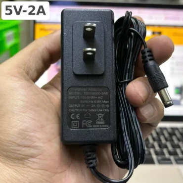 Nguồn DC 5V-2A ZB502000-3AEchân cắm tròn 5.5x2.5mm