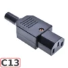 Đầu phích cắm nguồn IEC C13 C14 250V/10A dùng cho PDU, UPS - Phích IEC C13