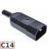 Đầu phích cắm nguồn IEC C13 C14 250V/10A dùng cho PDU, UPS - Phích IEC C14