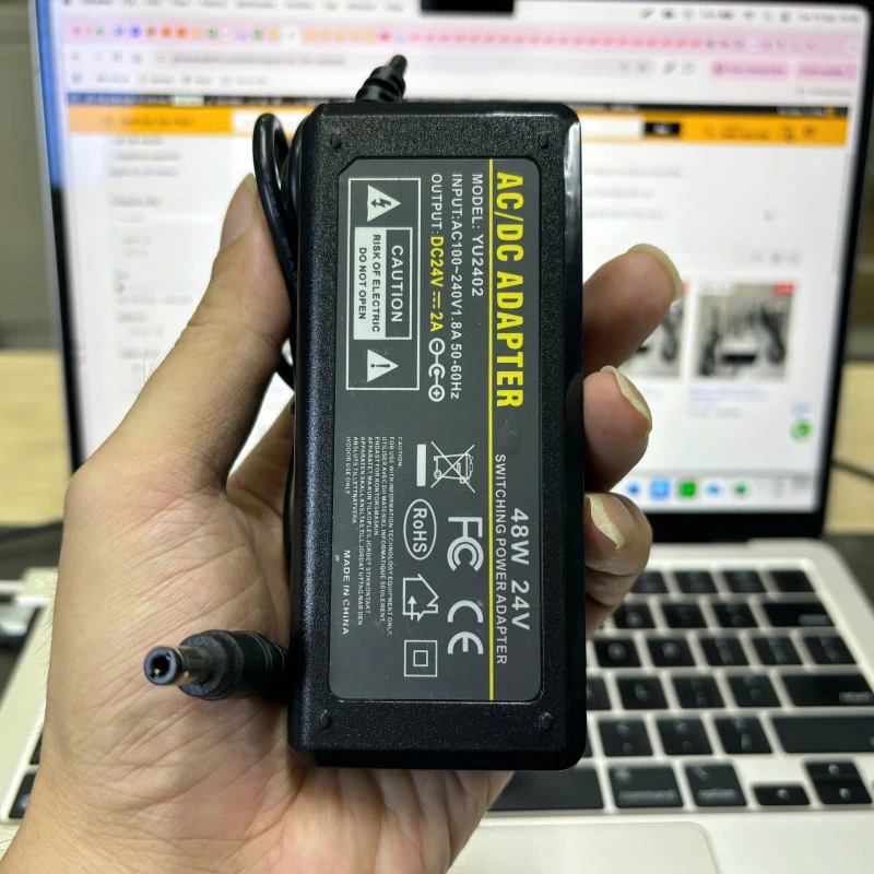 Cục nguồn adapter DC 24V-2A YU2402 5