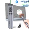 Bút trình chiếu Bluetooth dùng cho màn hình led Norwii N97S-G laser màu xanh - Laser màu xanh