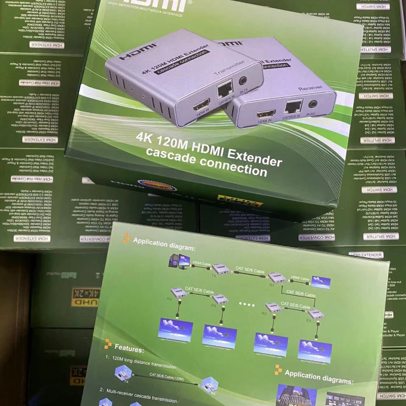 Bộ chuyển đổi HDMI sang cáp mạng 120m 2