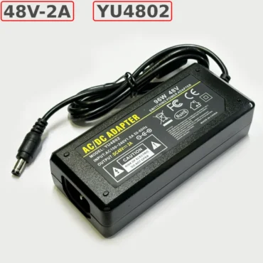 Nguồn DC Adapter 48V-2A 96W YU4802 chân tròn 5.5x2.5mm - Phụ Kiện Điện Tử.Com.vn