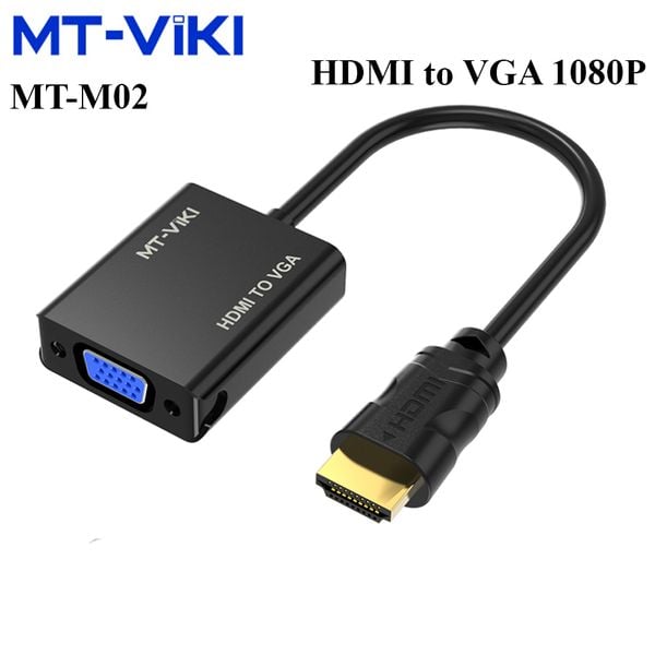 Cáp Chuyển HDMI to VGA MT-ViKi Hỗ Trợ Độ Phân Giải Full HD 1080P MT-M02 - Phụ Kiện Điện Tử.Com.vn Cáp Chuyển HDMI to VGA MT-ViKi Hỗ Trợ Độ Phân Giải Full HD 1080P MT-M02 - Phụ Kiện Điện Tử.Com.vn