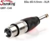 Đầu giắc âm thanh chuyển đổi 6.5mm mono sang XLR Soundking - XLR female to 6.35mm Mono male QRP-C45