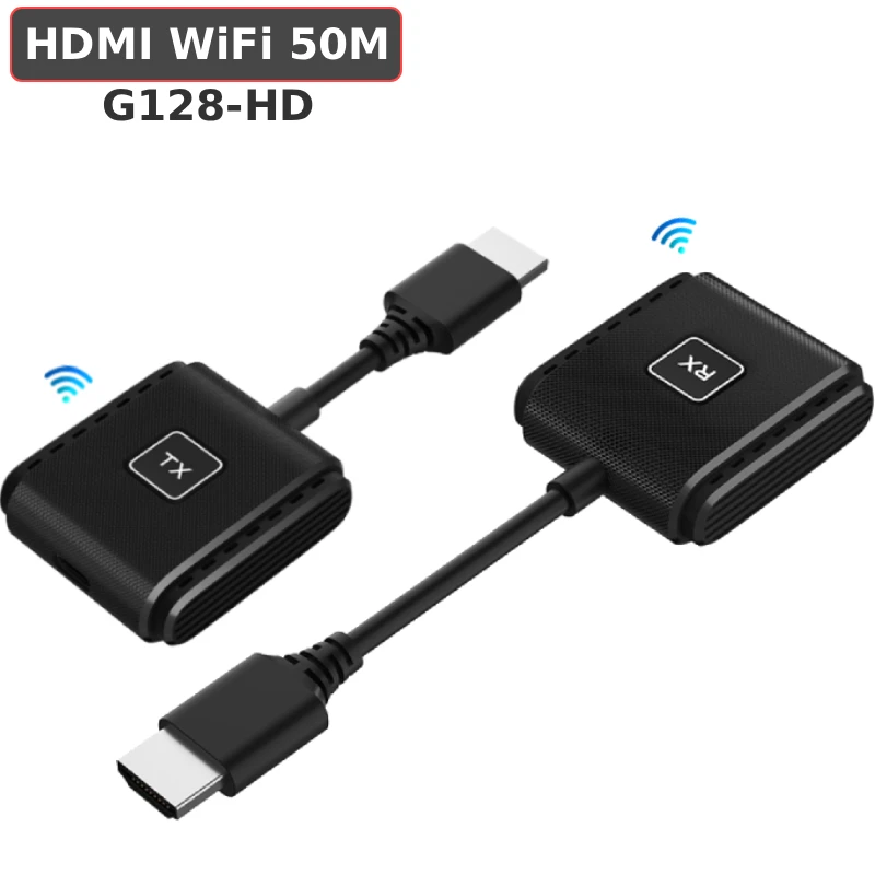 Bộ thu phát HDMI không dây G128 HD 50m băng tần kép 2.4G và 5G - Phụ Kiện Điện Tử.Com.vn Bộ thu phát HDMI không dây G128-HD 0