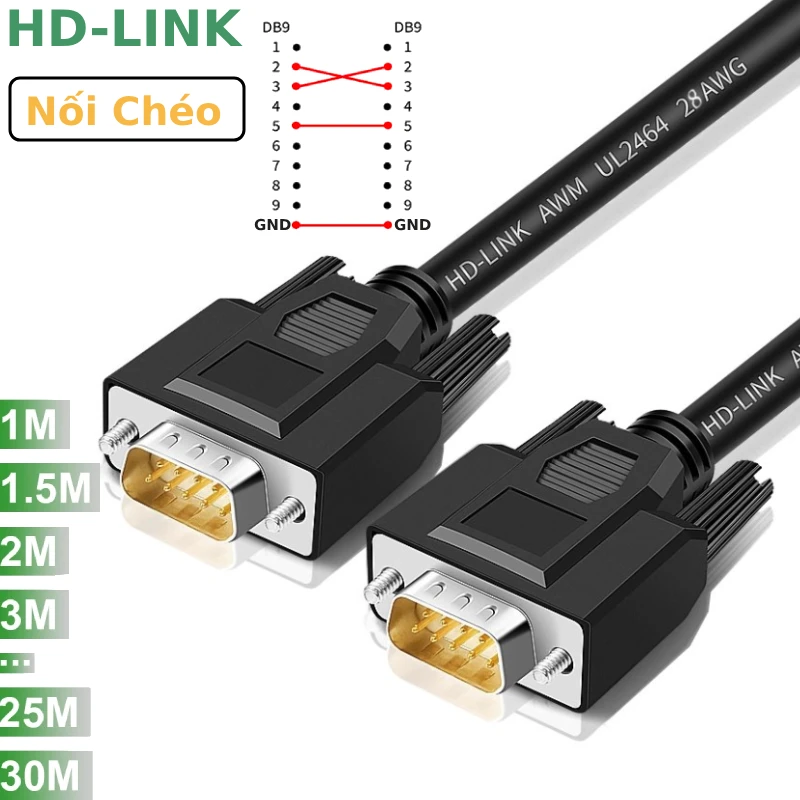 Cap-cong-COM-DB9-cao-cap-voi-dau-vo-nhua-PVC-nhan-dong-noi-cheo