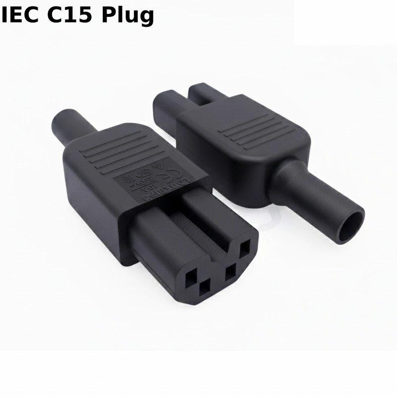 Đầu giắc nối cáp nguồn IEC320- C15 250V/10A dùng cho PDU, UPS - Phụ Kiện Điện Tử.Com.vn Đầu giắc nguồn IEC C15