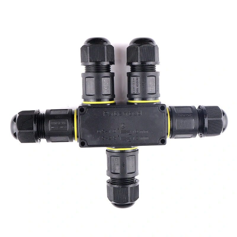 Đầu nối dây điện ngoài trời chống nước IP68 M684-F 5 nhánh hình sao - Phụ Kiện Điện Tử.Com.vn Đầu nối điện chống nước IP68 M684-F 3