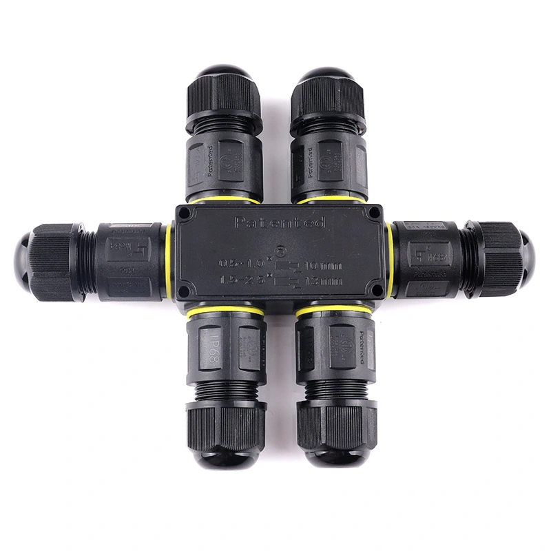 Đầu nối dây điện ngoài trời chống nước IP68 M684-S 6 nhánh kiểu hoa thị - Phụ Kiện Điện Tử.Com.vn Đầu nối điện chống nước IP68 M684-S 4