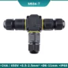 Đầu nối dây điện ngoài trời chống nước IP68 M684-F 5 nhánh hình sao - Kiểu chữ T M684-T