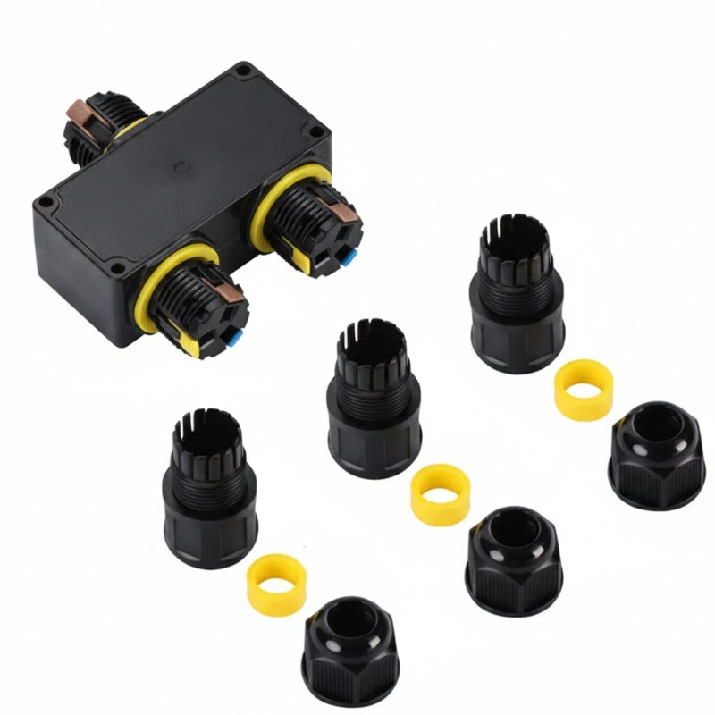 Đầu nối dây điện ngoài trời chống nước IP68 M684-Y 3 nhánh kiểu chữ Y - Phụ Kiện Điện Tử.Com.vn Đầu nối điện chống nước IP68 M684-Y 4
