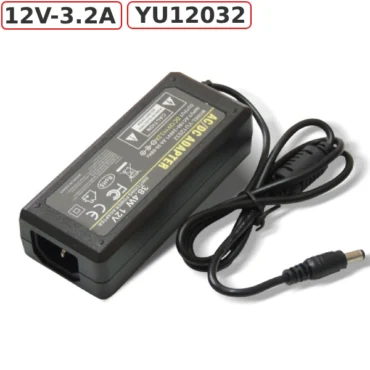 Bộ nguồn Adapter DC 12V-3.2A 38.4W chân cắm DC 5.5*2.5mm YU-1203 ~ Nguồn ra DC: 12V-3.2A