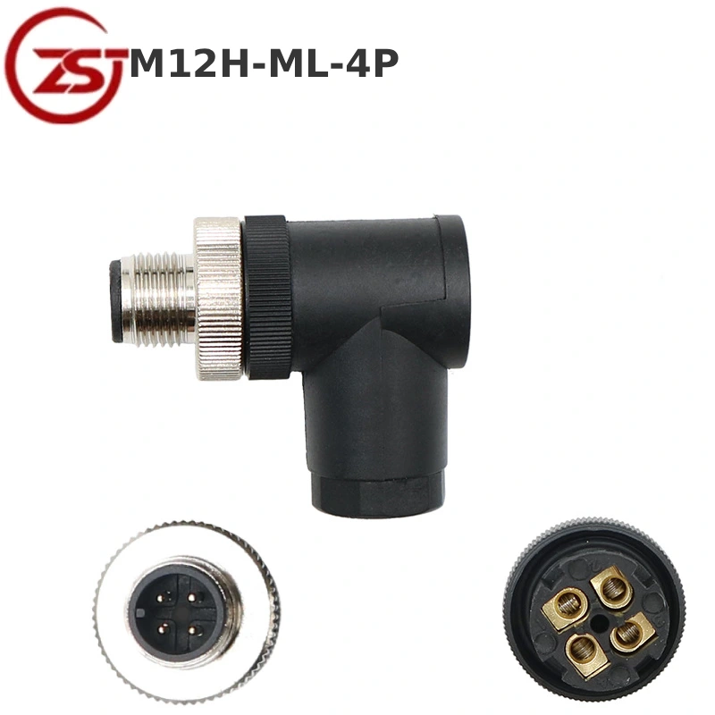 Đầu nối cảm biến 4 chân Zsj-M12H-ML-4P
