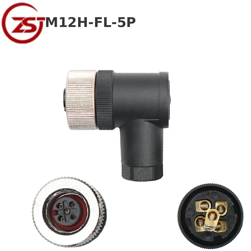Đầu nối cảm biến 5 chân Zsj-M12H-FL-5P