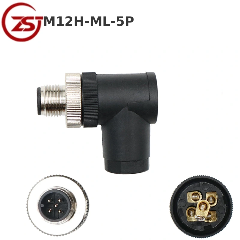 Đầu nối cảm biến 5 chân Zsj-M12H-ML-5P