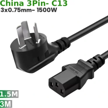 Cáp nguồn China 3pin- IEC320 C13 3x0.75mm
