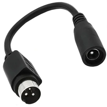 Bộ nguồn Adapter DC 24V chân 5.5x2.5mm kèm tùy chọn cáp chuyển DC 5.5 sang MD3/MD4 cho máy in, camera - Phụ Kiện Điện Tử.Com.vn Cáp chuyển đổi chân DC 5.5x2.1mm sang MD 3Pin