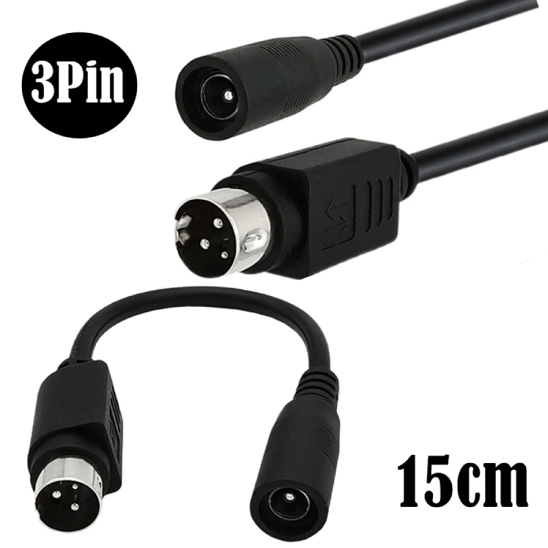 Bộ nguồn Adapter DC 24V chân 5.5x2.5mm kèm tùy chọn cáp chuyển DC 5.5 sang MD3/MD4 cho máy in, camera - Phụ Kiện Điện Tử.Com.vn Cáp chuyển đổi nguồn DC 5.5 sang MD3 3pin