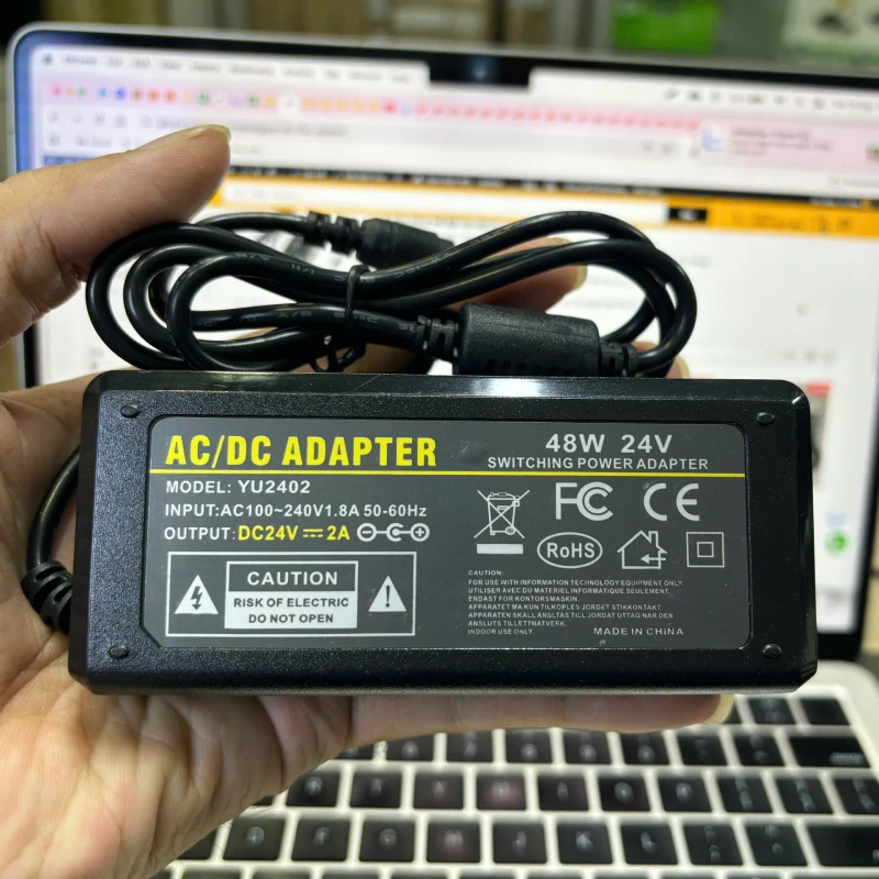 Cục nguồn adapter DC 24V-2A YU2402 2 Cục nguồn adapter DC 24V-2A YU2402 2