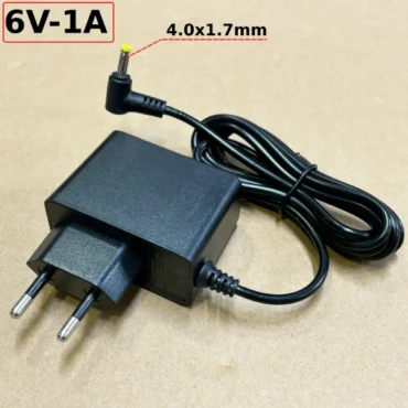 Cục nguồn máy đo huyết áp DC Adapter 6V-1A chân cắm tròn 4.0×1.7mm Model: ZB060100-1UE - Phụ Kiện Điện Tử.Com.vn