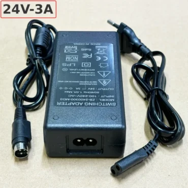 Nguồn DC Adapter 24V-3A 3 chân kim dùng cho máy in nhiệt ZB-2400300-MD3