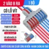 Cầu đấu dây điện nhanh cần gạt SPL, đầu nối dây điện đa cổng 250V/32A - 2 ra 8 (SPL-82)
