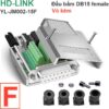 Đầu bấm cổng DB15 đực male bắt vít kèm vỏ ốp nhựa chân đồng HD-LINK YL-SCD-15M - DB15 female I YLJM00215F HDLINK