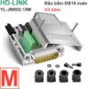 Đầu bấm cổng DB15 đực male bắt vít kèm vỏ ốp nhựa chân đồng HD-LINK YL-SCD-15M - DB15 male I YLJM00215M HDLINK