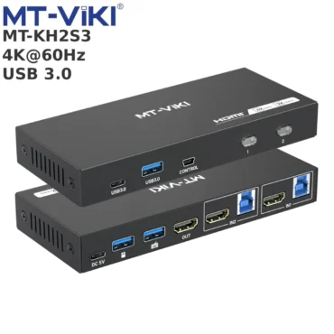 Home Full Width - Phụ Kiện Điện Tử.Com.vn Bộ chia HDMI 4K USB 3.0 KVM Switch 2 cổng MT-KH2S3 0