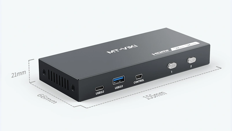 Bộ chia HDMI 4K USB 3.0 KVM Switch 2 cổng MT-KH2S3 Bộ chia HDMI 4K USB 3.0 KVM Switch 2 cổng MT-KH2S3
