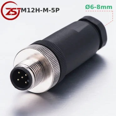 Đầu nối cảm biến M12 5 chân chống nước IP67 A-Code ZSJ M12H-MF-5P - Phụ Kiện Điện Tử.Com.vn Đầu nối cảm biến M12 5 chân chống nước IP67 A-Code ZSJ ~ Kiểu dáng: Đầu đực M12H-M-5P, Đường kính dây: Ø6-8mm(PG9)